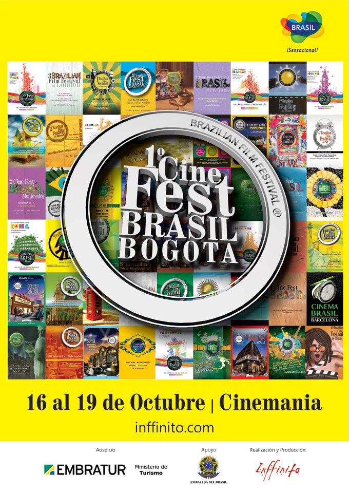 Poster 1º Cine Fest Brasil - Bogotá